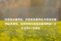 抖音涨流量网站，抖音涨流量网站,抖音涨流量网站有哪些，如何利用抖音涨流量到网站？亿乐社区SUP货源站